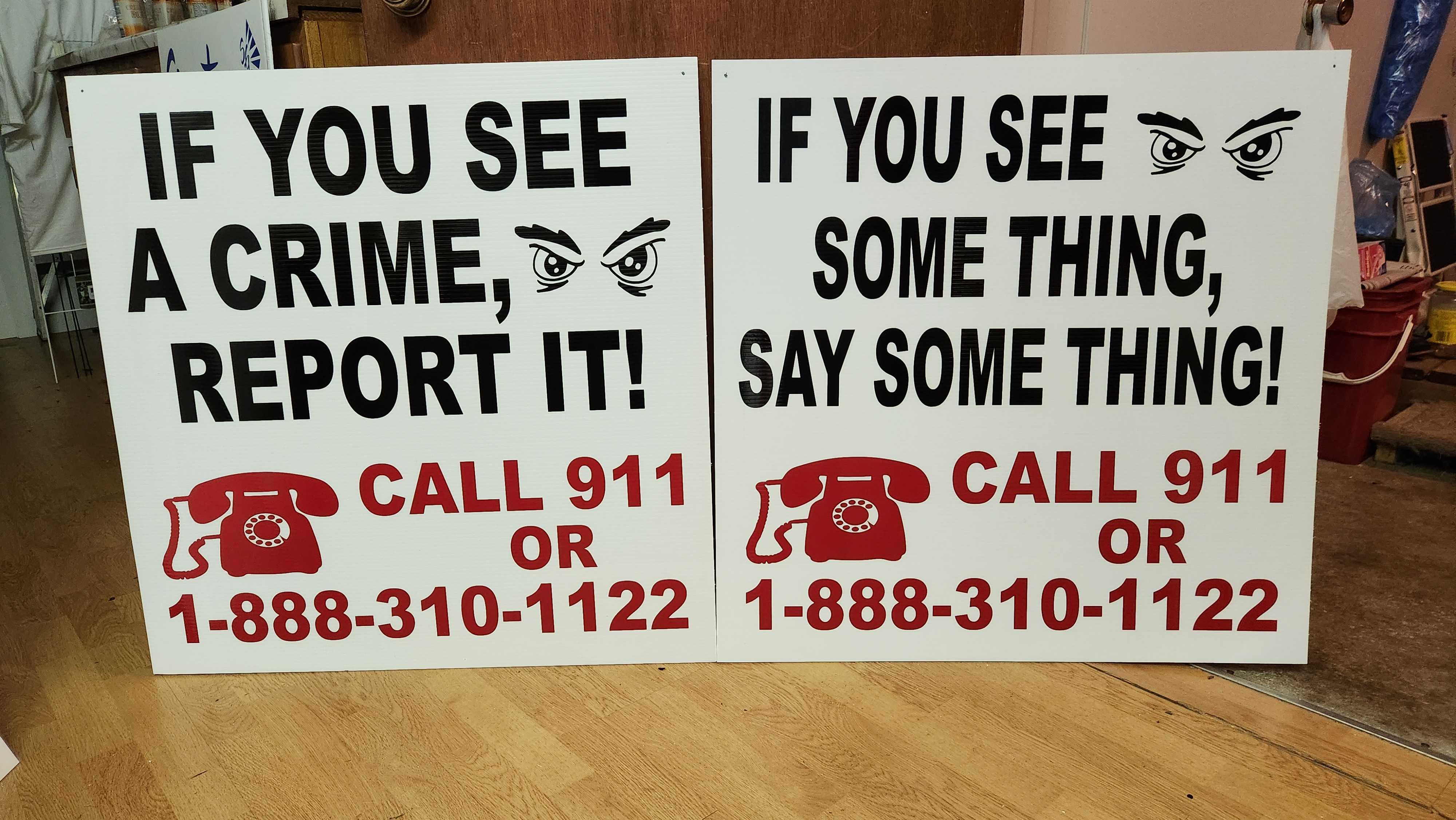 Crime Prevention Sign